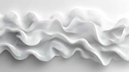 Wall Mural - White Ruffles