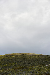 Wall Mural - The top of the stony Muen Mountain, Innlandet, Norway, in late summer.