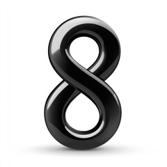 Figure 8 Arrow Icon. Abstract Symbol of Arrow in Figure Eight Shape