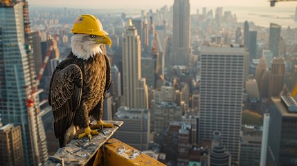 Labor Day with white eagle 