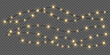 © A_stock - Christmas lights set. Vector New Year decorates garland with glowing light bulbs