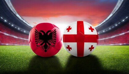 Banner Football Albania vs Georgia