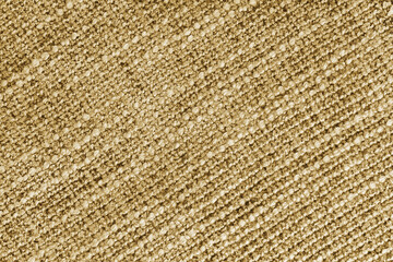 Canvas Print - Jacquard diagonal woven coarse weave texture upholstery yellow fabric background