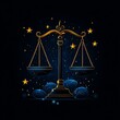 © Sanchai - A beautifully illustrated balance scale against a starry background, symbolizing justice and fairness in a mystical setting.