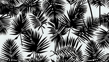 Wall Mural - black and white seamless pattern