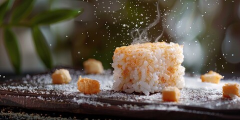 Poster - INARIZUSHI Delicately Wrapped Sushi Rice in Crunchy Fried Tofu