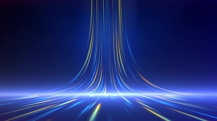 Wall Mural - Big Data Digital Business Hitech Background. technology background with flowing powerful speed stroke patterns and depth of field seamless looping