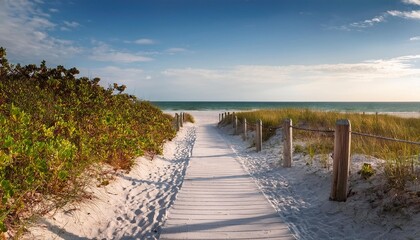 Sticker - pathway leading to from beach sanibel florida