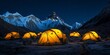 © Thanthara - High altitude adventure: illuminated tents at Everest base camp
