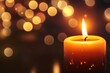 © MUdaylah - Candle light and bokeh background celebrate Indian Holiday Diwali with generative ai