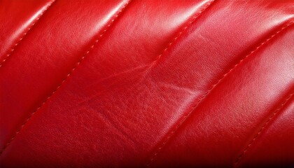 Wall Mural - shiny red leather texture background for design