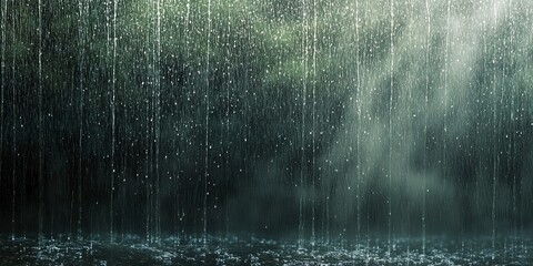 Canvas Print - Heavy rain background