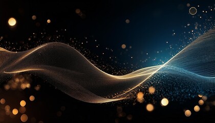 Wall Mural - abstract particle waves background