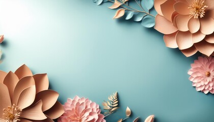 floral design template with copyspace abstract modern floral background design template ai generated image