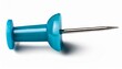 © Paris - cyan sewing push pin with shadow isolated