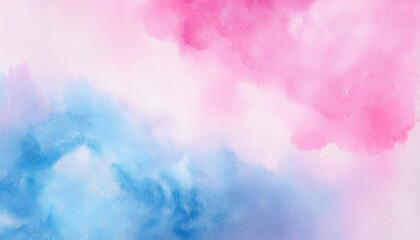 Wall Mural - pink and blue aquarelle background with copy space