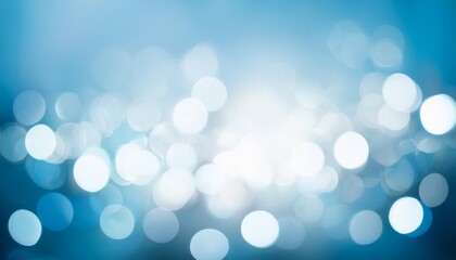 white bokeh blur background circle light on blue background abstract light background