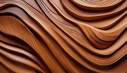 wood art background abstract closeup of detailed organic brown wooden waving waves wall texture banner wall