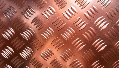 Wall Mural - hammered copper plate texture with a lustrous dimpled surface