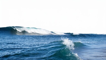 Wall Mural - ocean waves isolated on transaprent background