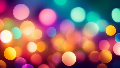 Canvas Print - colors of happiness abstract blurred vivid colorful panorama background