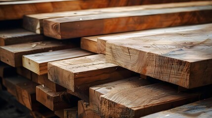 Wood material industrial background with carpenter machine