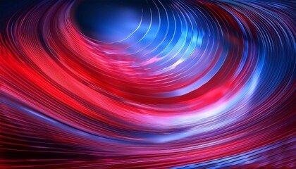 Canvas Print - abstract digital background with wave shapes like a hologram or glass red and blue