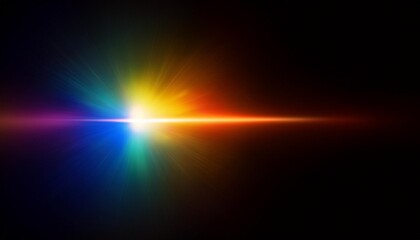 Canvas Print - optical rainbow lens flare effect 06