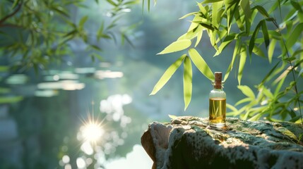 Poster - Essential Oil in Tranquil Nature