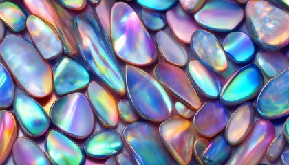 Wall Mural - iridescent colourful opal stone texture background