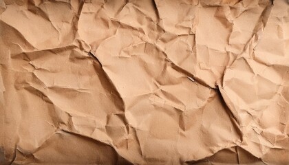 old vintage brown crumpled torn paper blank empty for abstract background