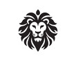 © Mamun360 - Lion Logo Design Vector Template. Lion Head Logo Icon Vector illustration. Black and white Lion head vector illustration.