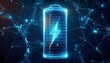 © DipetttDesign - Energy Battery Power Futuristic with a glowing lightning bolt