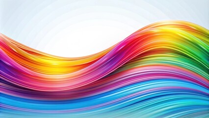 Colorful wave background on a white background, colorful, wave, background, design, abstract, vibrant, water, flowing