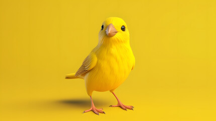 Poster - Canary 3d cartoon style