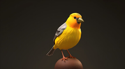 Sticker - Finch 3d cartoon style