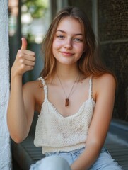 Wall Mural - Positive Youth Portrait