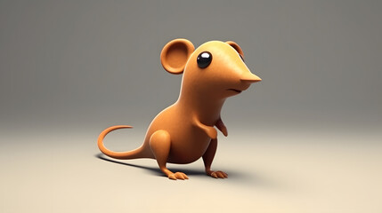 Poster - Shrew 3d cartoon style