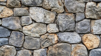 Texture of a stone wall. Old castle stone wall texture background. Stone wall as a background or texture. Part of a stone wall, for background or texture, ai