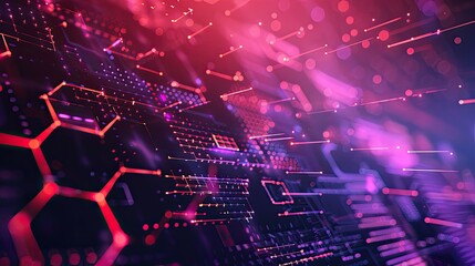 Abstract Digital Network -  A Futuristic Background of Connected Lines and Data