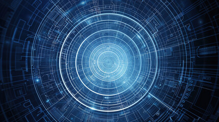 abstract technology background with code