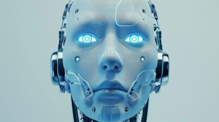 Poster - Robotic humanoid head with advanced AI technology