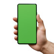 © Masithoh Design - Modern Green Phone in Hand with Transparent Background