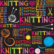 © Semiletava Hanna - Knitting. Seamless pattern. Good for textile fabric design, wrapping paper, website wallpapers, textile, wallpaper and apparel. vector illustration