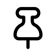 Sticker - push pin line icon