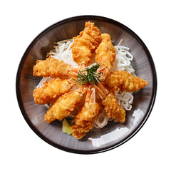 Traditional Japanese Tempura isolated
