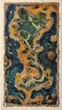 © CoreVisuals - Intricate hand-drawn map featuring rivers, mountains, and celestial bodies, perfect for adventure themes and fantasy illustrations.