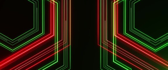 Wall Mural - abstract retro cyber laser digital colorful with glowing neon lights technology background.