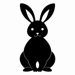 Wall Mural - easter Black silhouette