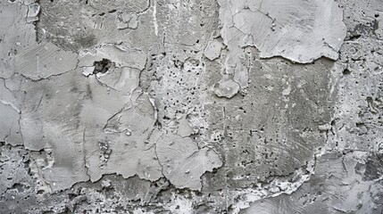 Canvas Print - A close-up of a gray concrete wall, highlighting the rough texture and industrial feel